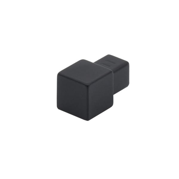 Quadratecken für Aluprofile schwarz (matt) VE 2Stk; Höhe:11 mm