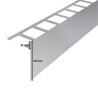 Balkonwinkel T-Form 120 mm Zeichnung