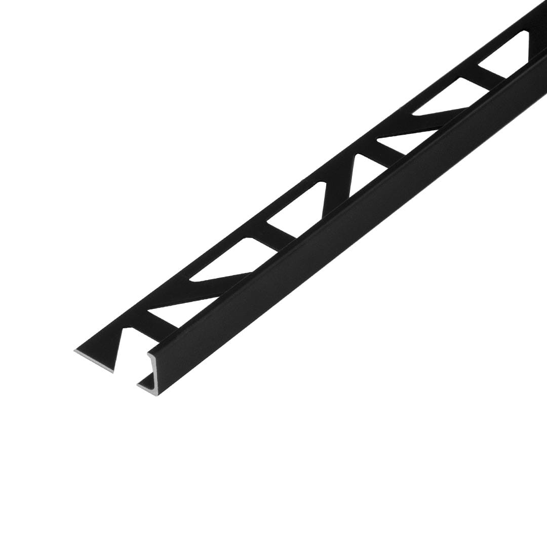 Tegenhanger van Nauwgezet DURAL hoekprofiel van aluminium zwart mat