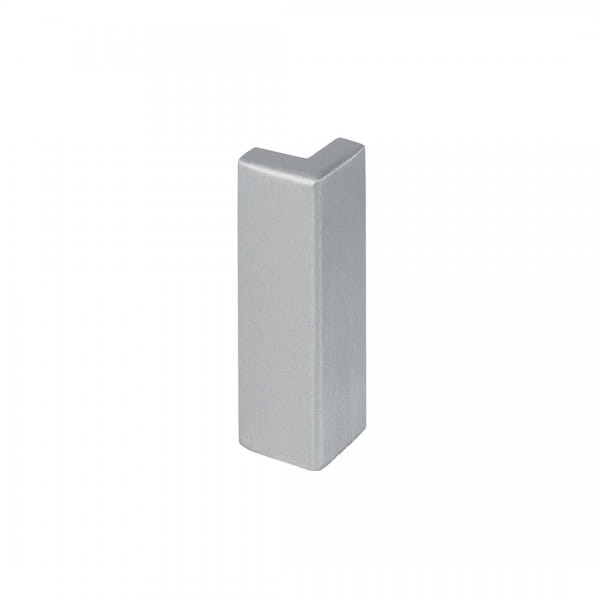 Buitenhoekstuk balkonhoekprofiel T-vorm zilver 40 mm