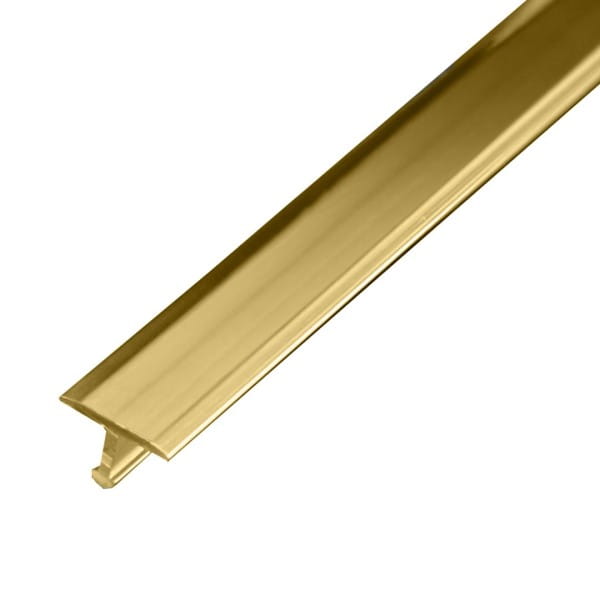 Transition profile T-shape polished brass