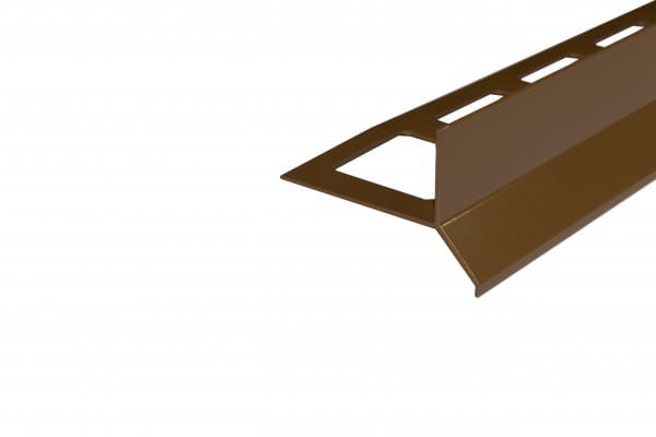 Balkonprofil Y-Form Dickbett Aluminium beschichtet braun