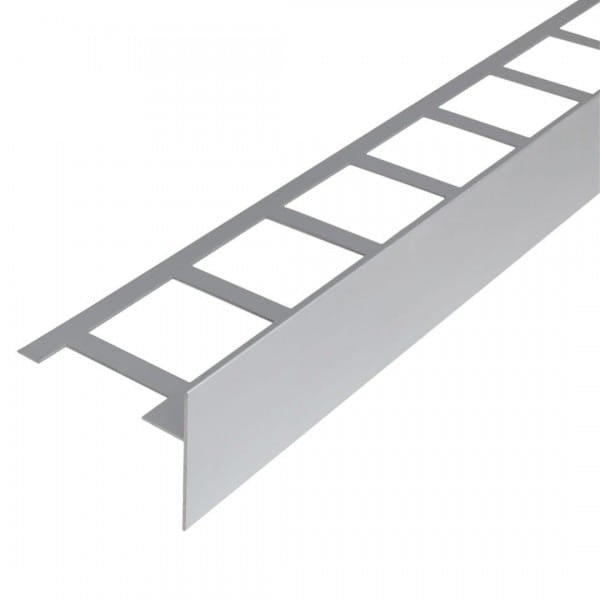 Balkonwinkelprofil T-Form 60 mm silber eloxiert