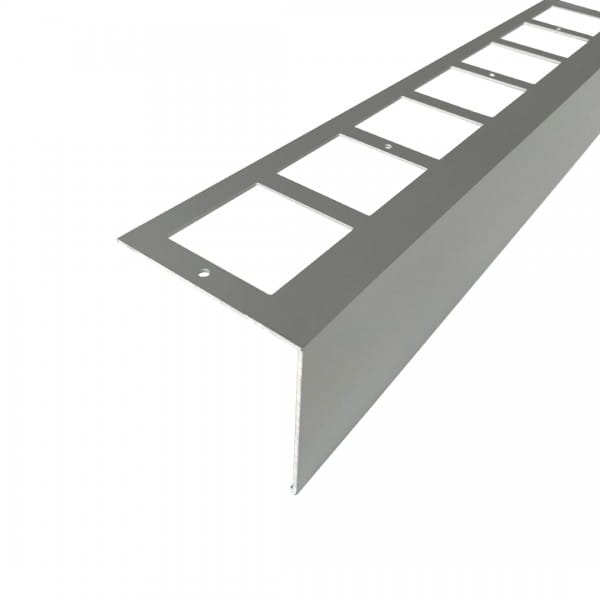 Balkonprofiel L-vorm aluminium zilver 55 mm