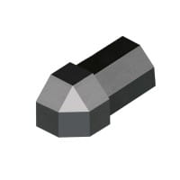 Outside corner diamond profile black